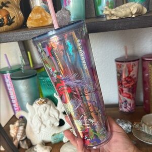 Starbucks 24oz Holiday Wreath Tumbler with Straw